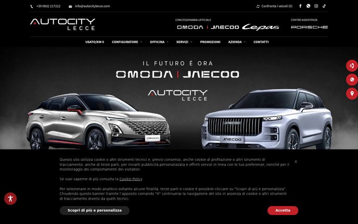 Screenshot of autocitylecce.com