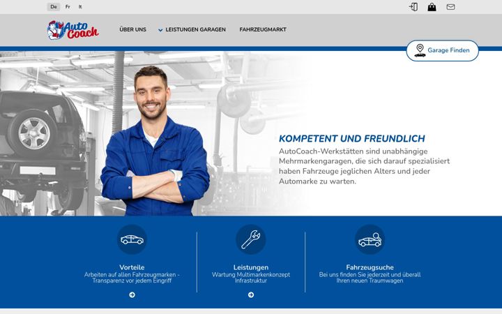 Screenshot of autocoach.ch