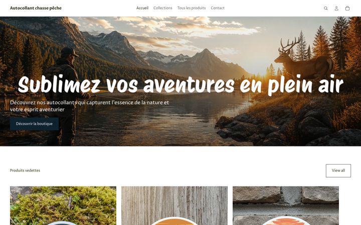 Skjámynd af autocollant-chasse-peche.com