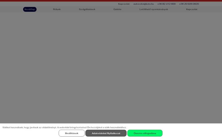 Screenshot of autocolorkft.hu