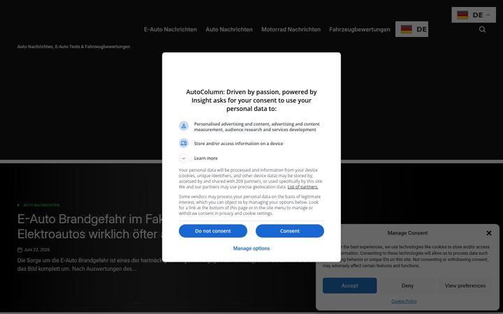 Screenshot of autocolumn.com