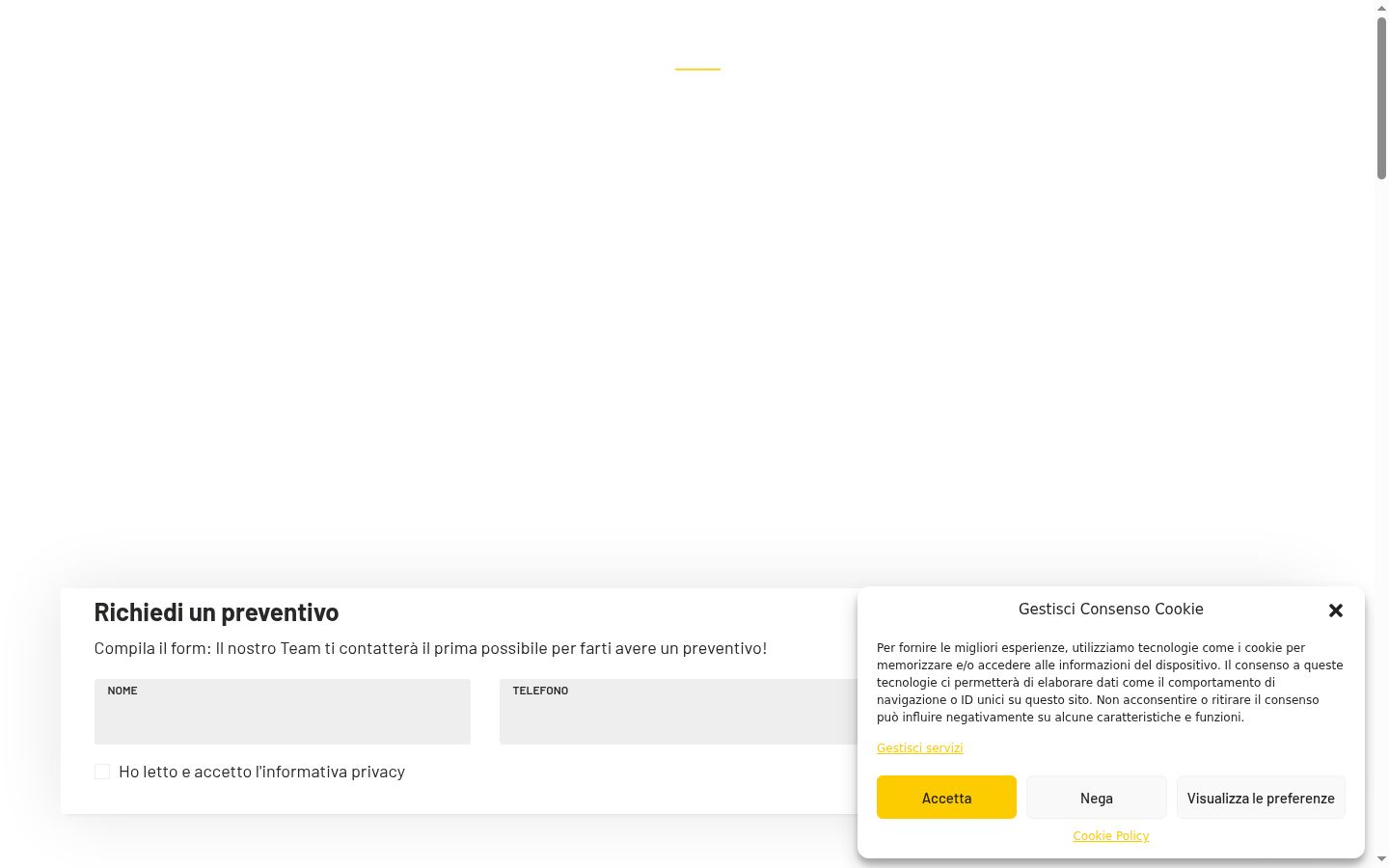 Screenshot van de toestemmingsbanner zoals getoond vóór enige interactie