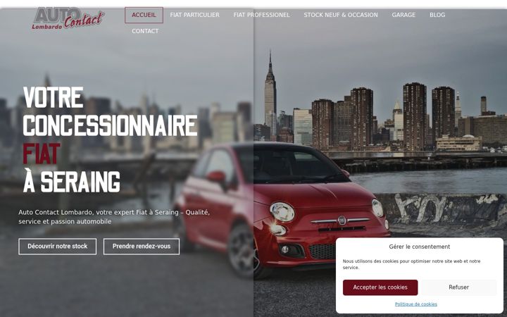 Screenshot of autocontactlombardo.be