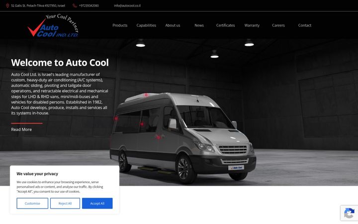 Screenshot of autocool.co.il