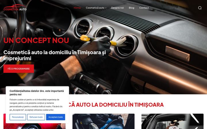 Screenshot of autocosmetica.ro