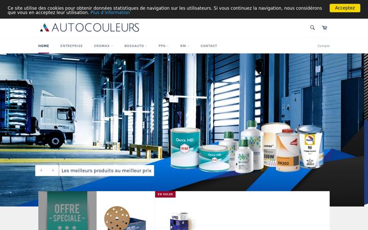 Screenshot του autocouleurs.com