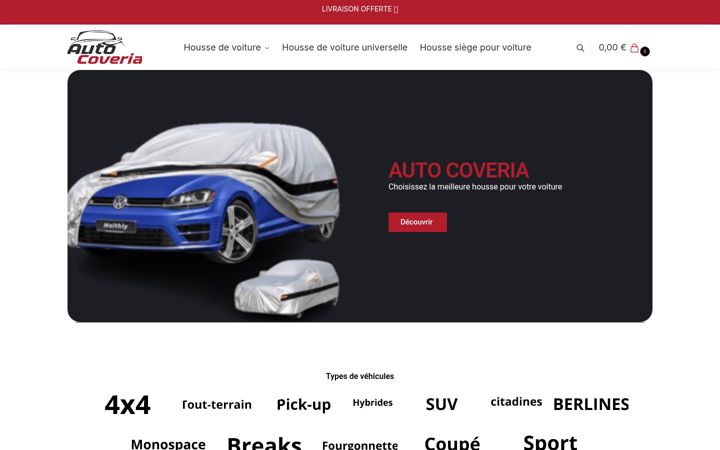Screenshot of autocoveria.com