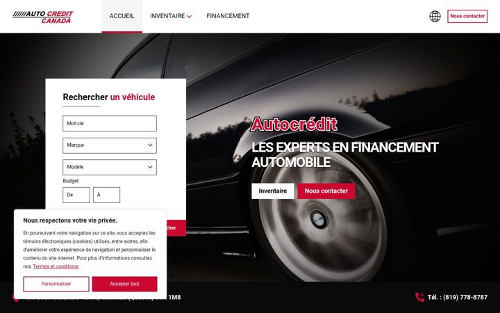 Screenshot του autocreditcanada.ca