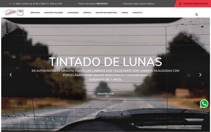 Screenshot of autocristales-sirauto.es