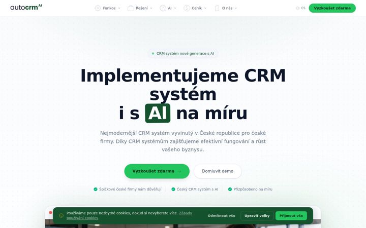 Screenshot του autocrm.cz