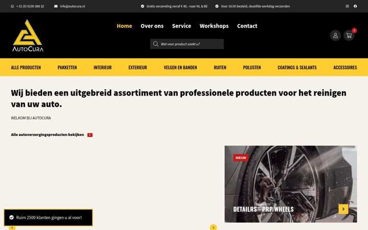 Screenshot of autocura.nl