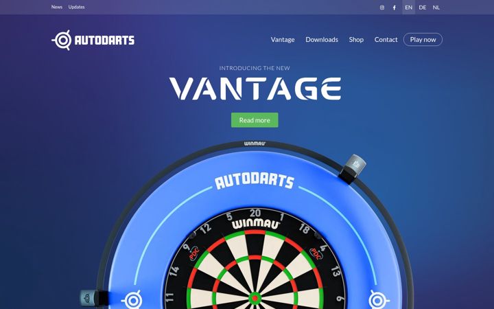 Screenshot of autodarts.io