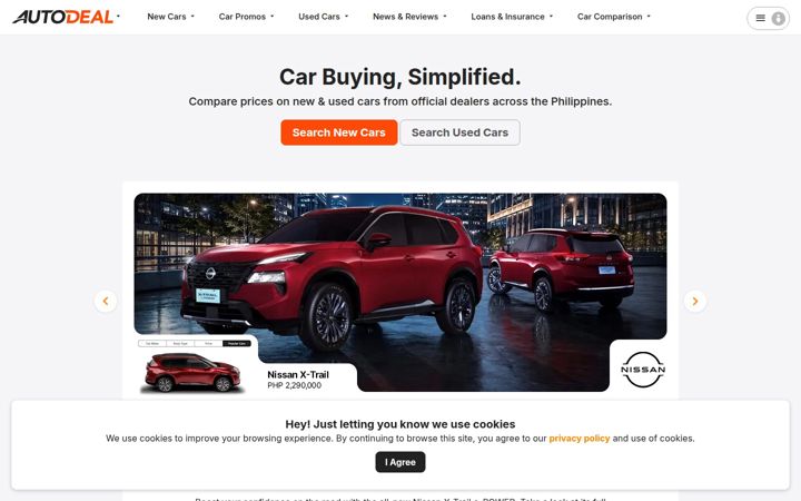 Screenshot of autodeal.com.ph