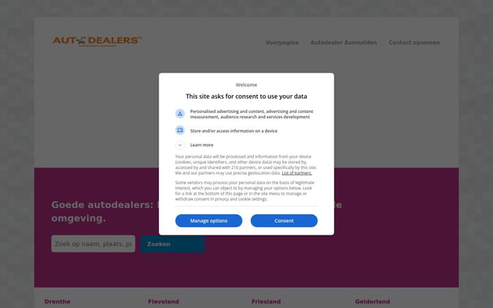 Screenshot of autodealers-overzicht.nl