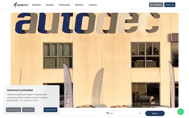 Skjermbilde av autodec.es