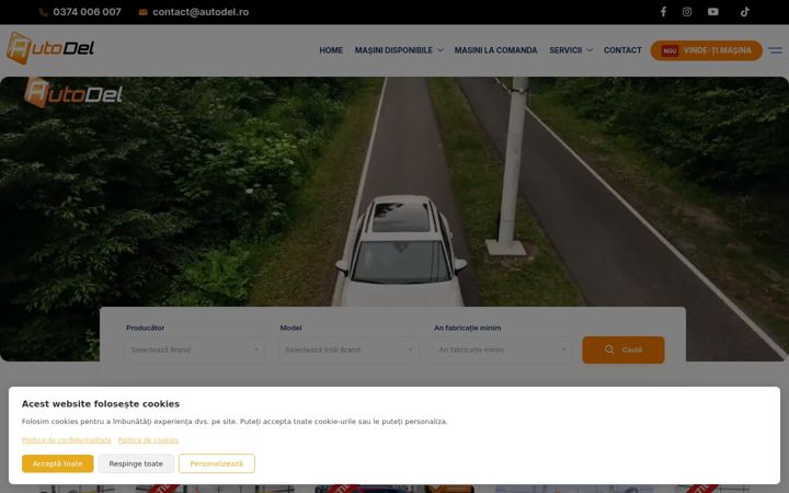 Screenshot of autodelrulate.ro