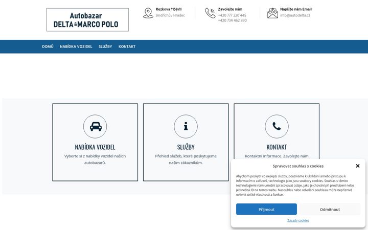 Snímek obrazovky autodelta.cz