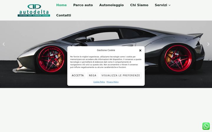 Screenshot van autodeltasrl.it
