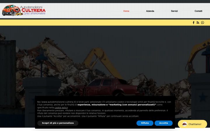 Screenshot of autodemolizione-cultrera.it