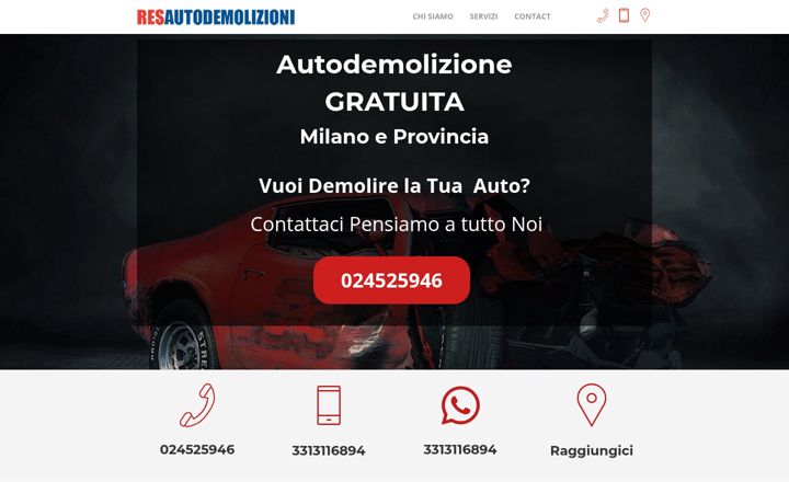 Screenshot of autodemolizionegratuita.it