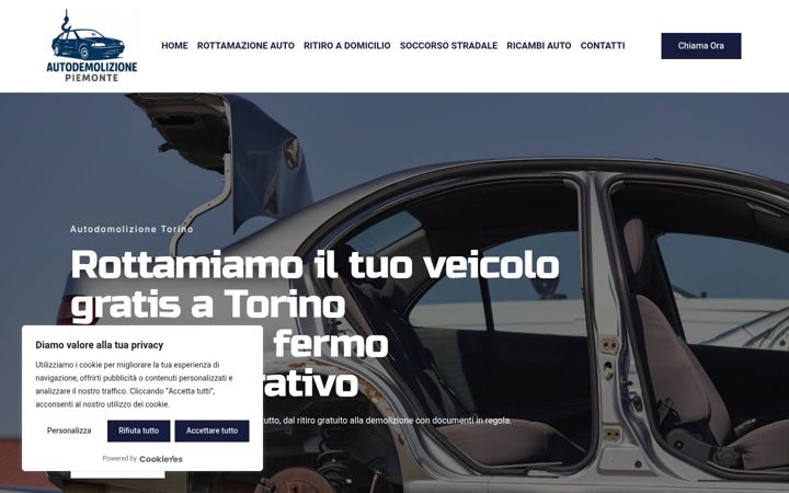 Screenshot of autodemolizionepiemonte.it