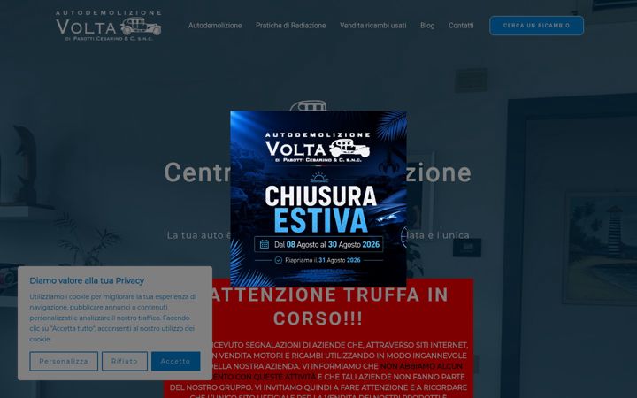 Screenshot of autodemolizionevolta.it