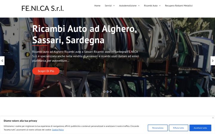 Екранна снимка на autodemolizioni-fenica.com
