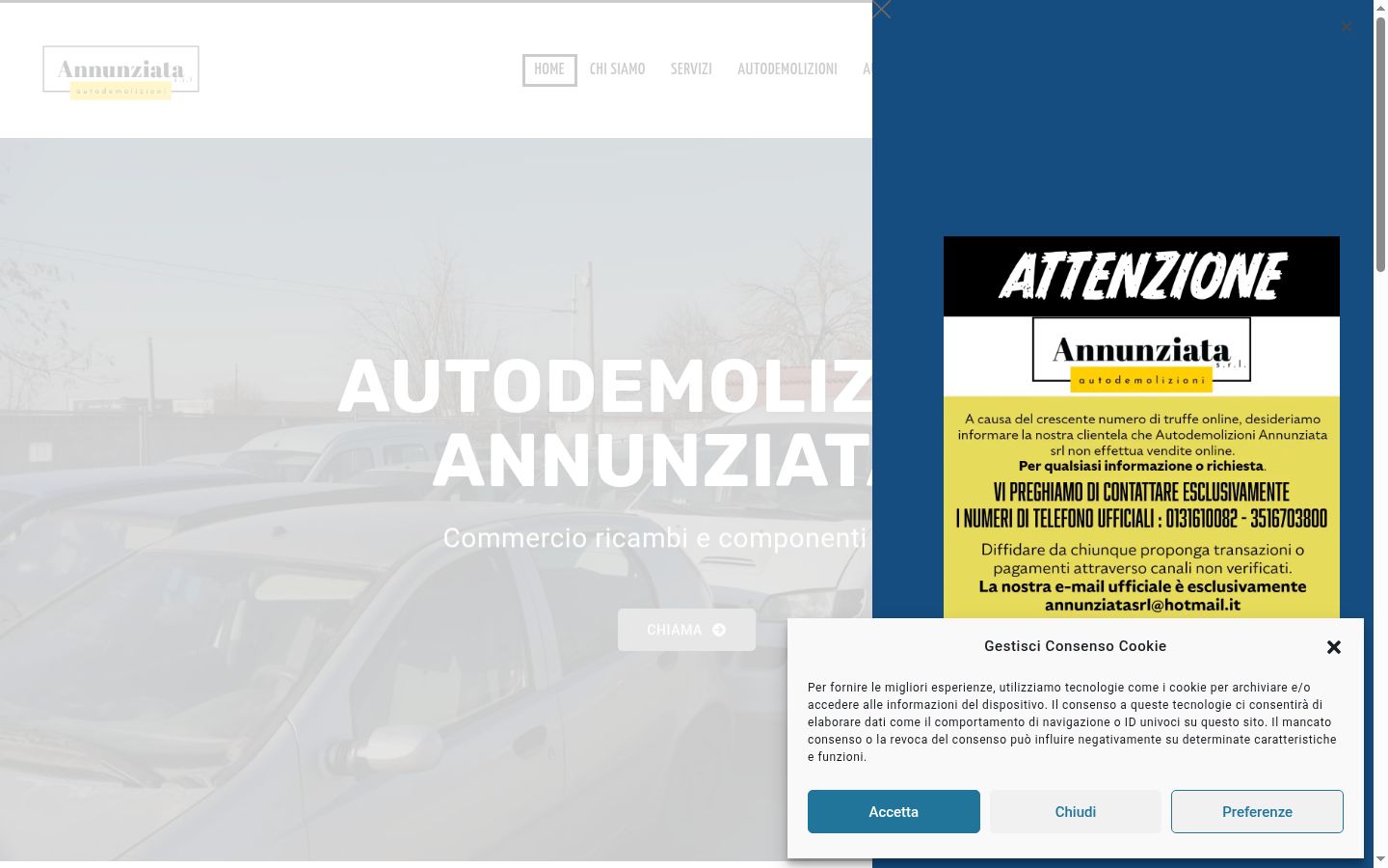 Screenshot tal-banner tal-kunsens muri qabel kwalunkwe interazzjoni