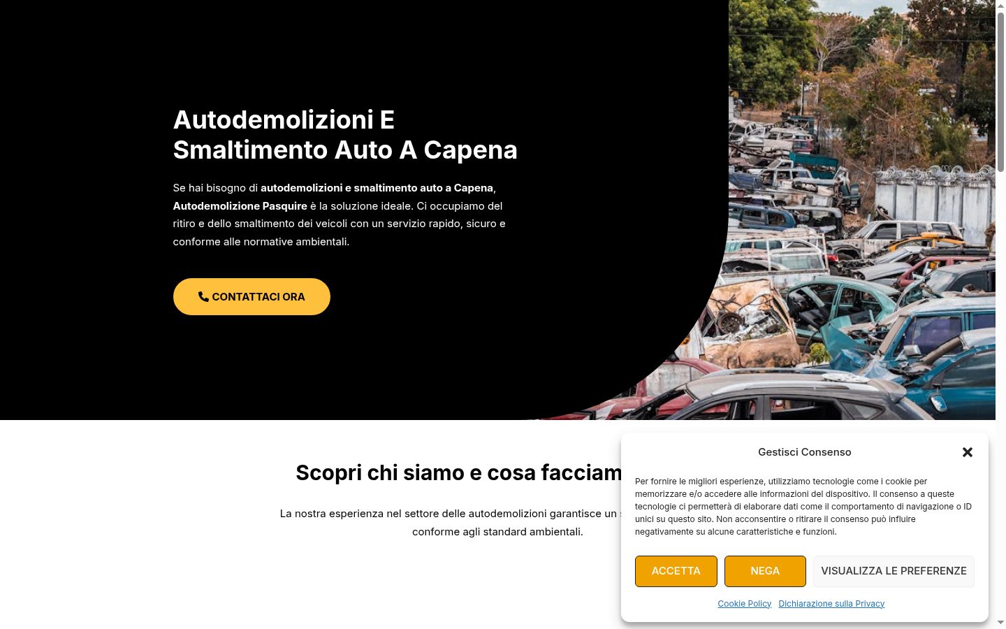 Screenshot tal-banner tal-kunsens muri qabel kwalunkwe interazzjoni