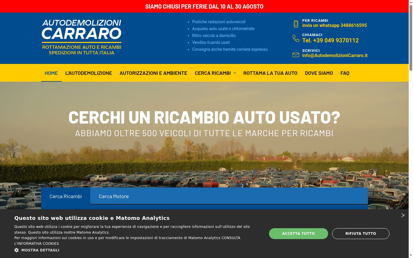 Screenshot tal-banner tal-kunsens muri qabel kwalunkwe interazzjoni