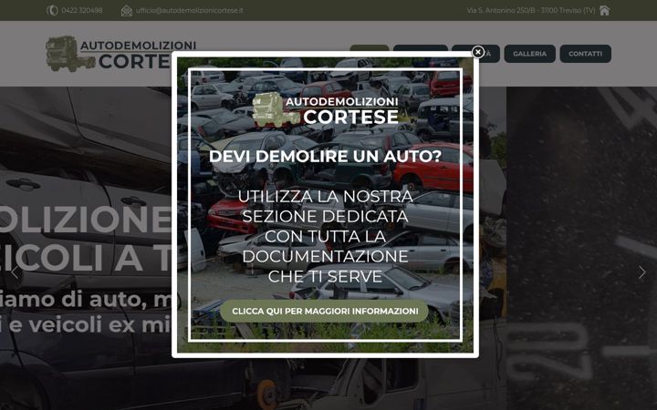 Screenshot of autodemolizionicortese.it