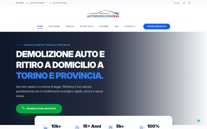 Screenshot van autodemolizionikas.it