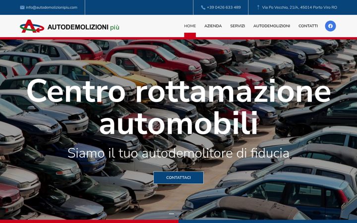 Screenshot of autodemolizionipiu.com