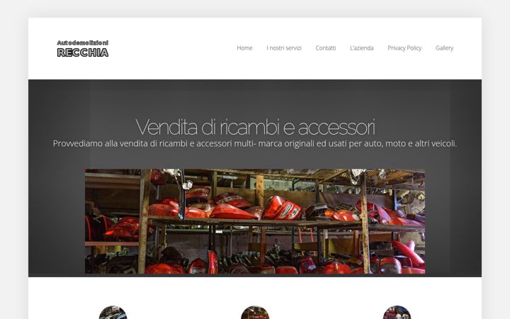 Screenshot of autodemolizionirecchia.com