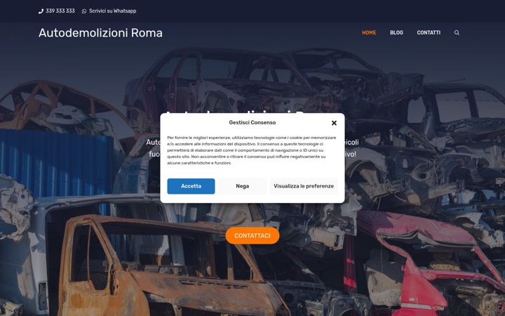 Screenshot of autodemolizioniroma.com