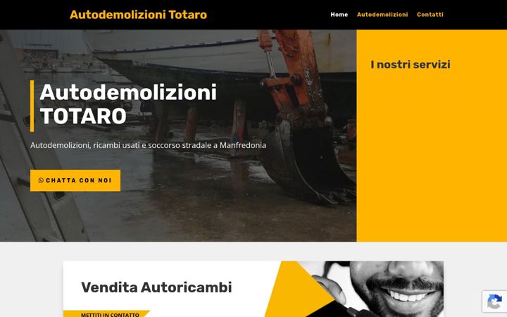 Screenshot of autodemolizionitotaro.it