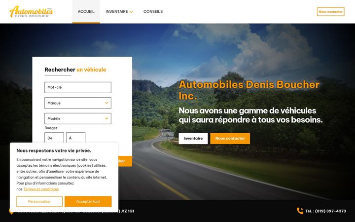 Screenshot of autodenisboucher.com