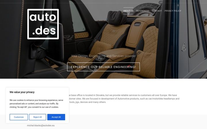 Screenshot of autodes.eu