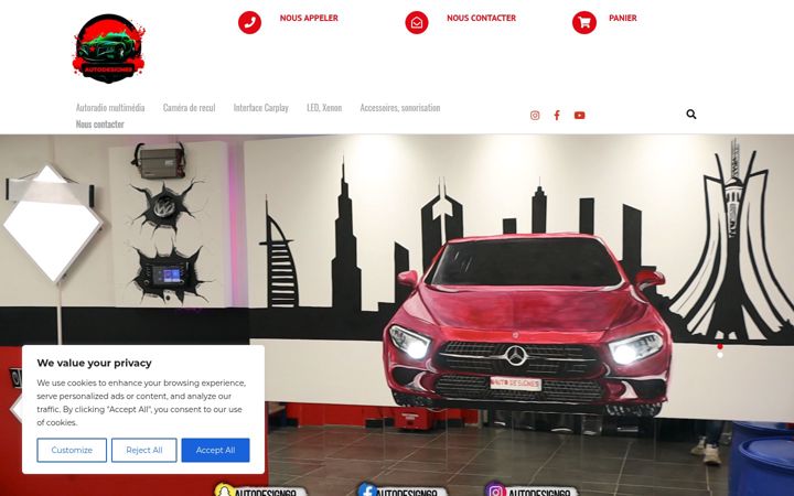 Screenshot of autodesign69.com
