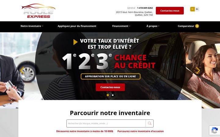 Screenshot of autodesjardins.com