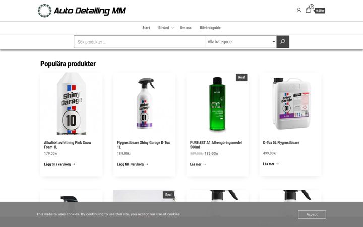Screenshot of autodetailingmm.se