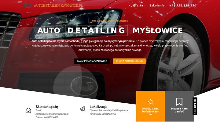 Screenshot of autodetailingmyslowice.pl
