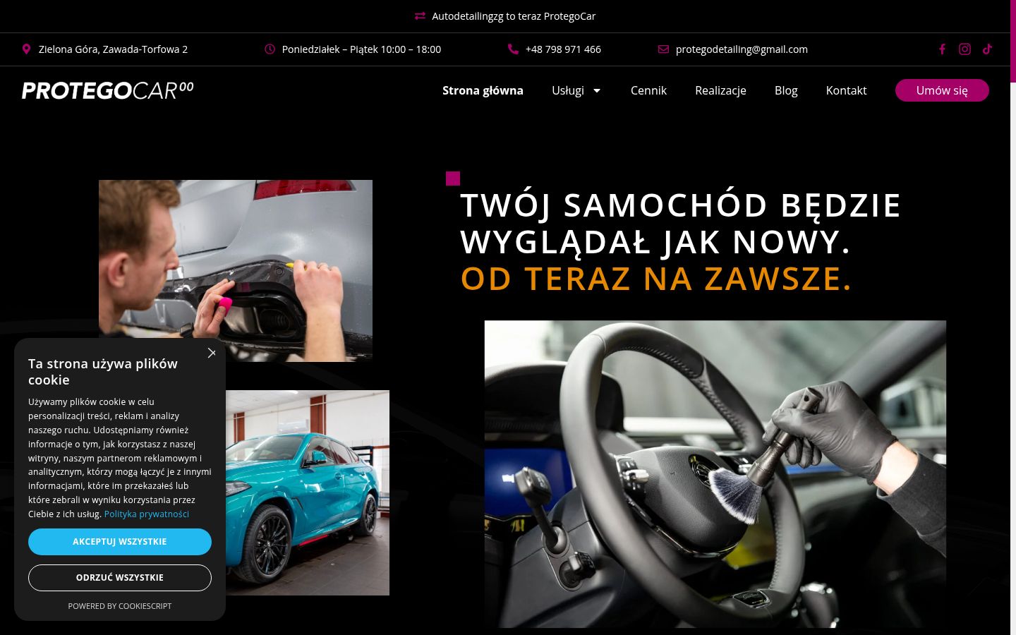 Képernyőkép a bármilyen interakció előtt megjelenő hozzájárulási bannerről