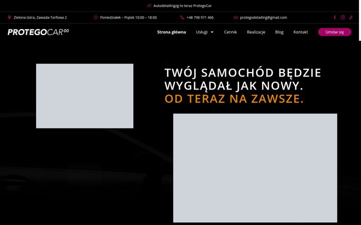Screenshot of autodetailingzg.pl