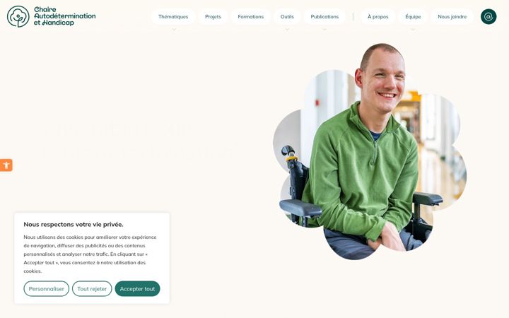 Screenshot of autodetermination.ca