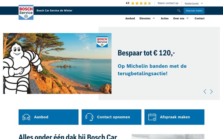 Screenshot of autodewinter.nl