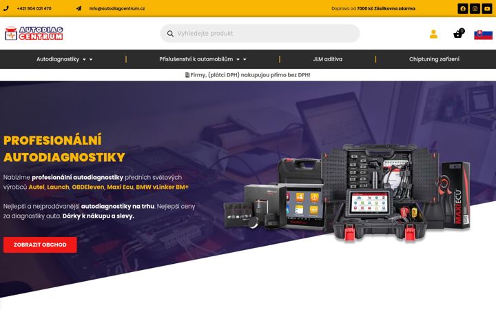 Screenshot of autodiagcentrum.cz