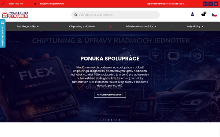 Screenshot of autodiagcentrum.sk
