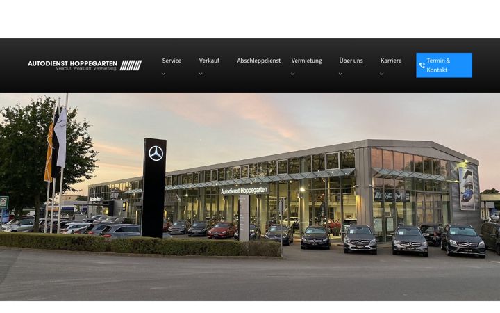 Screenshot of autodienst-hoppegarten.de