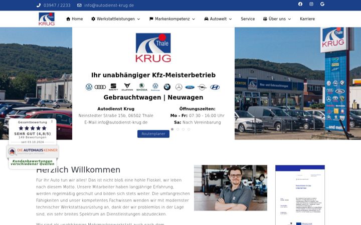 Skjermbilde av autodienst-krug.de
